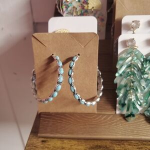 Turquoise Hoop Earring